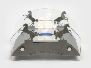 Биокамин настольный Lux Fire Графский мост М (серебро)
