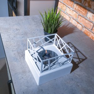 Настольный биокамин Firezo Lotus White, стандарт