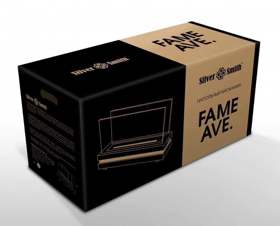 Биокамин Silver Smith FAME AVE 700 BLACK