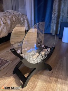 Биокамин напольный SteelHeat WOOD 500 черный