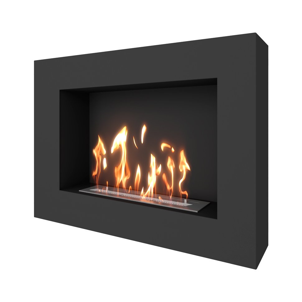 Биокамин SteelHeat WALL GRAND 900 черный