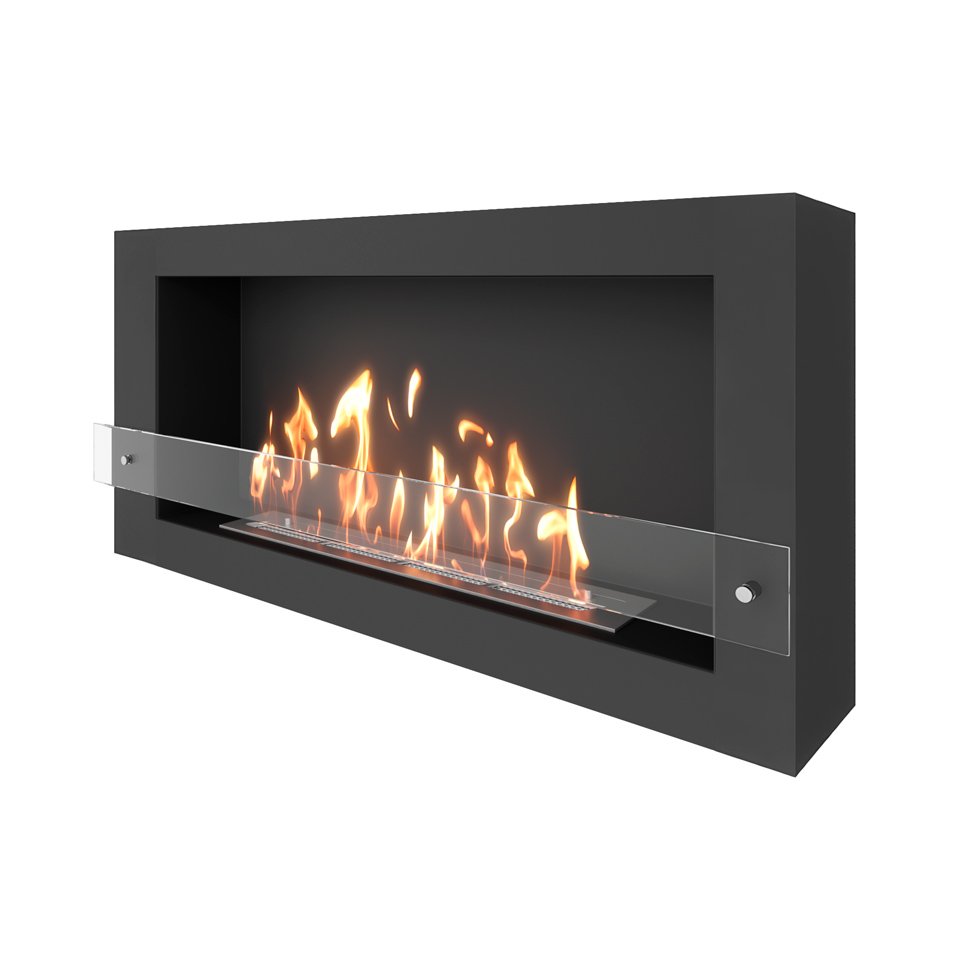 Биокамин SteelHeat WALL ONE 1100 черный