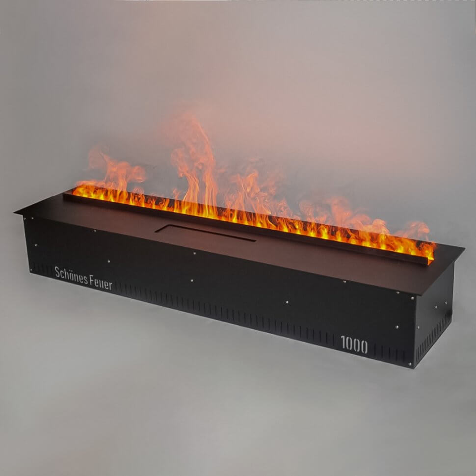 Электрический паровой очаг Schones Feuer 3D FireLine 1000 PRO черный