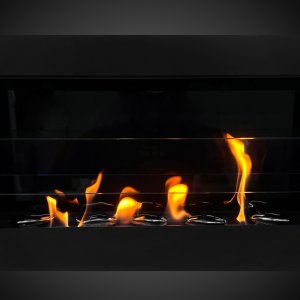 Декоративные керамические камни, 5 шт,  гладкие черные