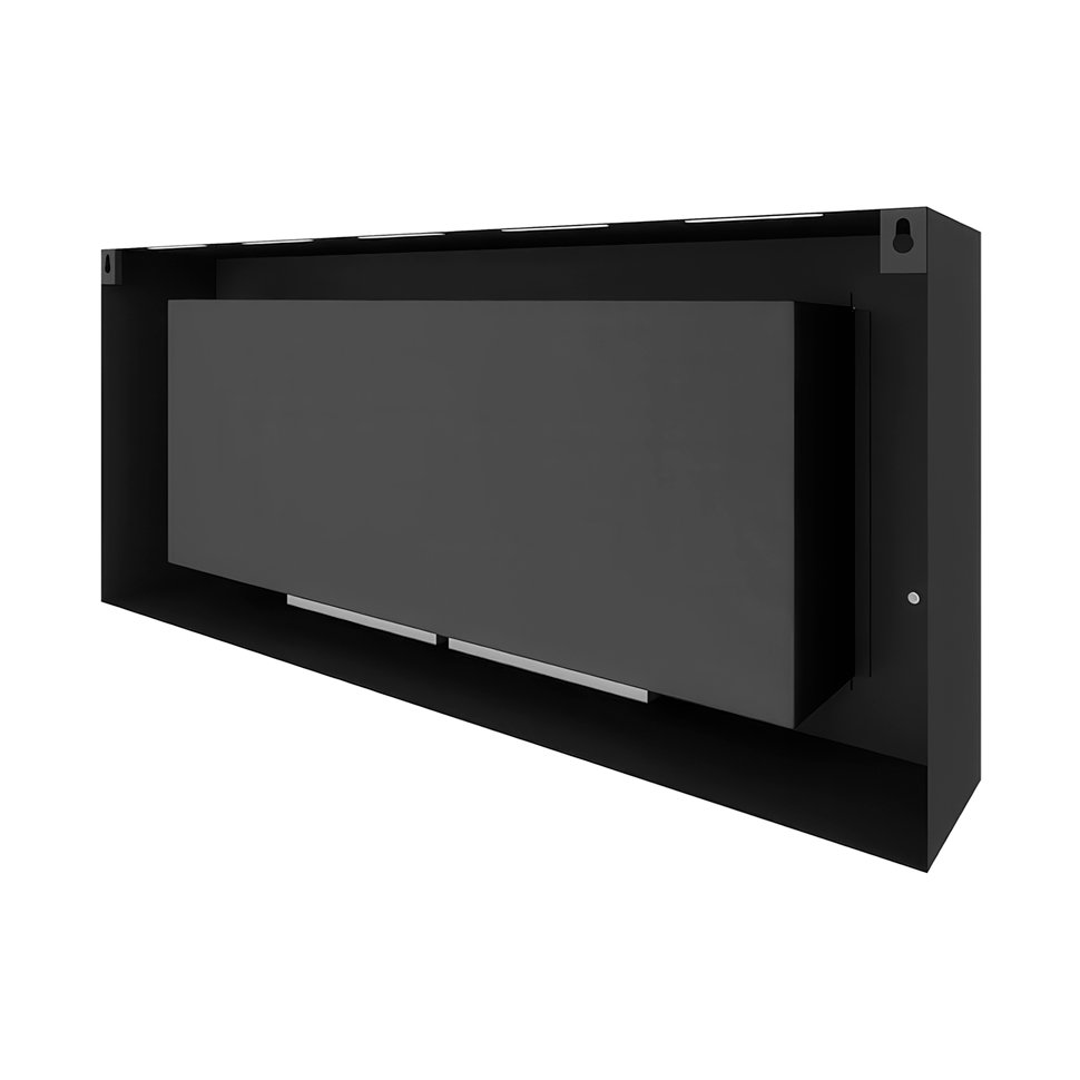Биокамин SteelHeat WALL LONG 1200 LITE черный