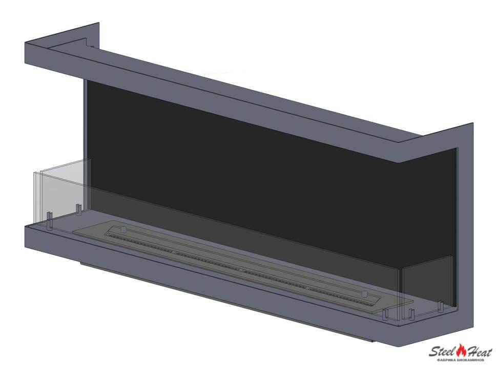 13784А Биокамин фронтальный на заказ
