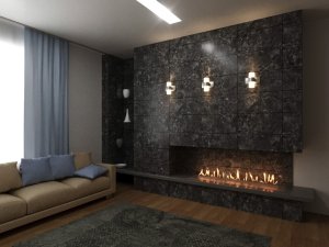 Автоматический биокамин Lux Fire Smart Flame 1100 RC INOX