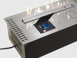 Автоматический биокамин Lux Fire Smart Flame 1100 RC INOX