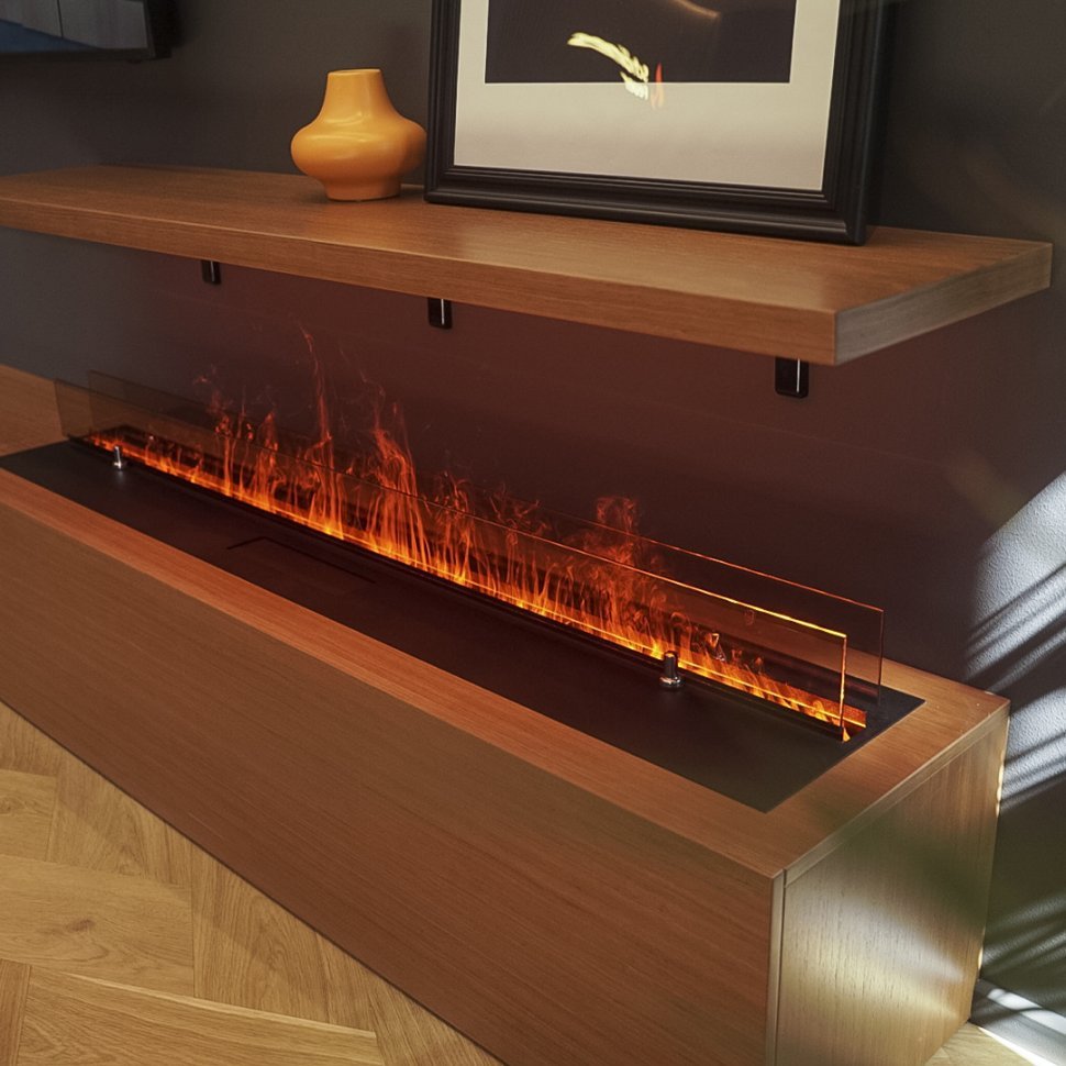 Электрический паровой очаг Schones Feuer 3D FireLine 2000 черный